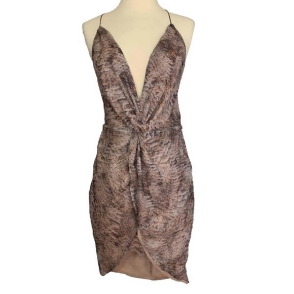 THE JETSET DIARIES BASILISK SNAKE PRINT MINI DRESS - Picture 3 of 12